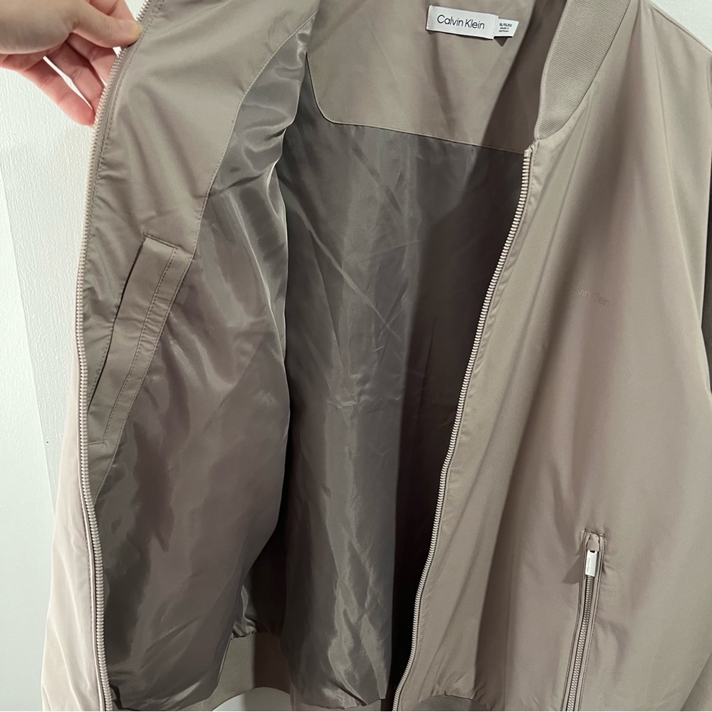 NWT Tan Lightweight Bomber jacket - Picture 6 of 8